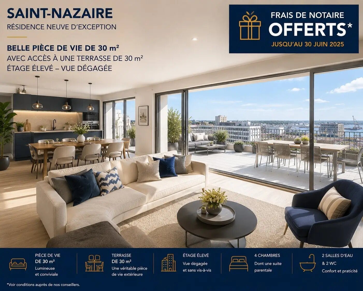 Appartement à vendre, 100m², Saint-Nazaire