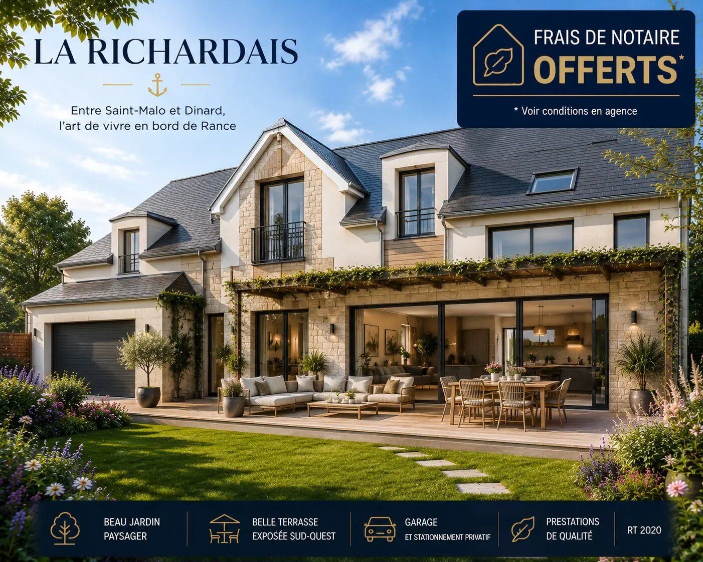 Maison à vendre, 96m², La Richardais
