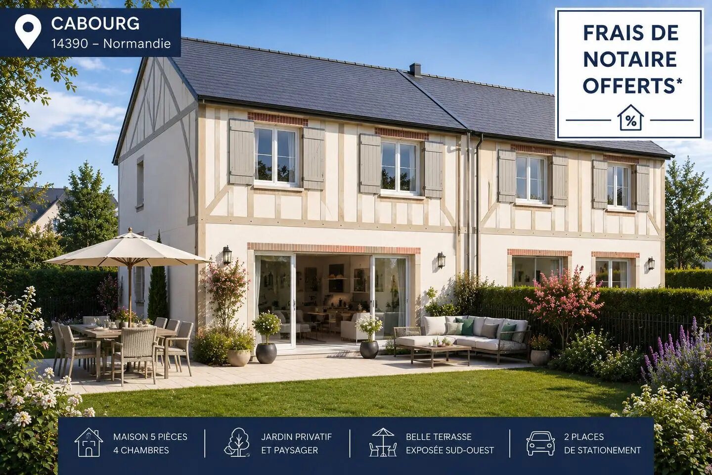 Maison à vendre, 90m², Cabourg