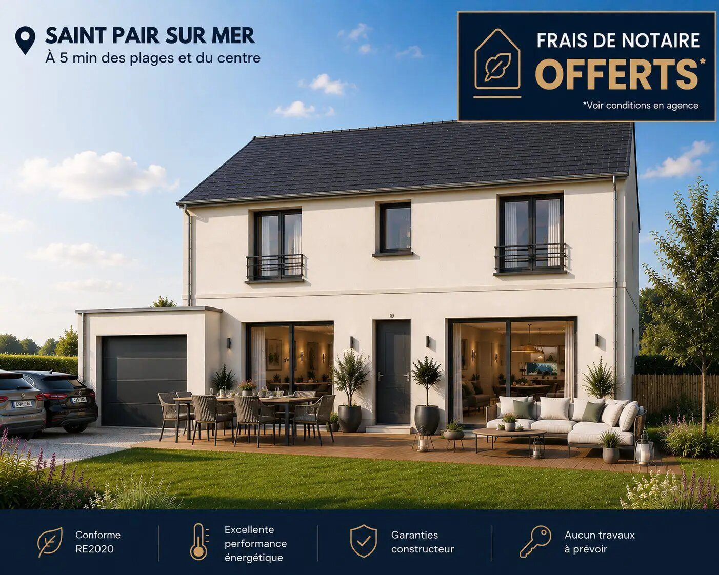 Maison à vendre, 103m², Saint-Pair-sur-Mer