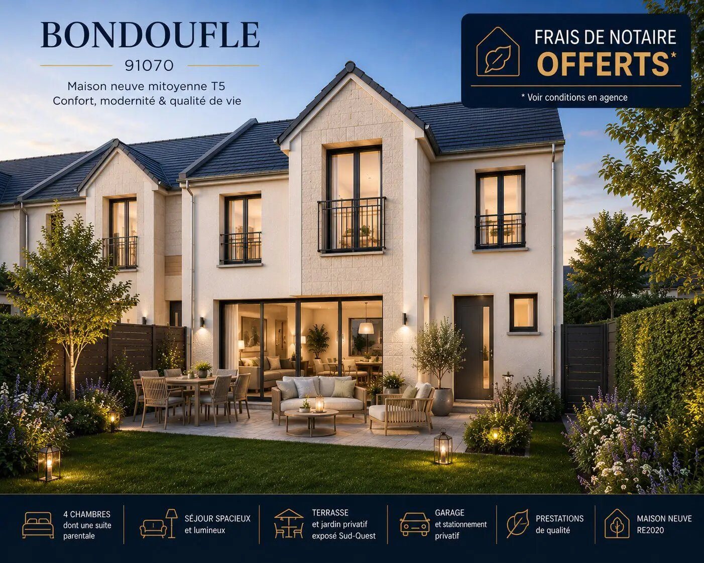 Maison à vendre, 110m², Bondoufle