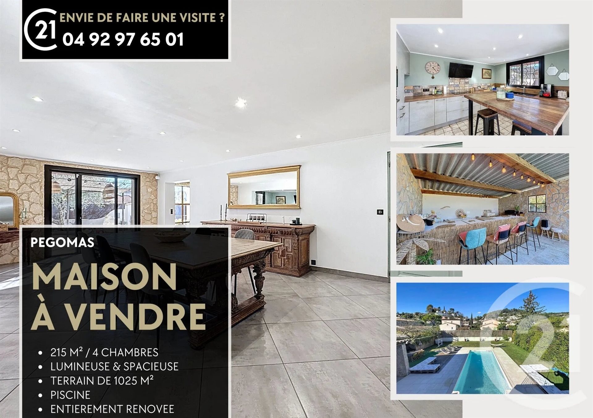 Maison à vendre, 215m², Pégomas