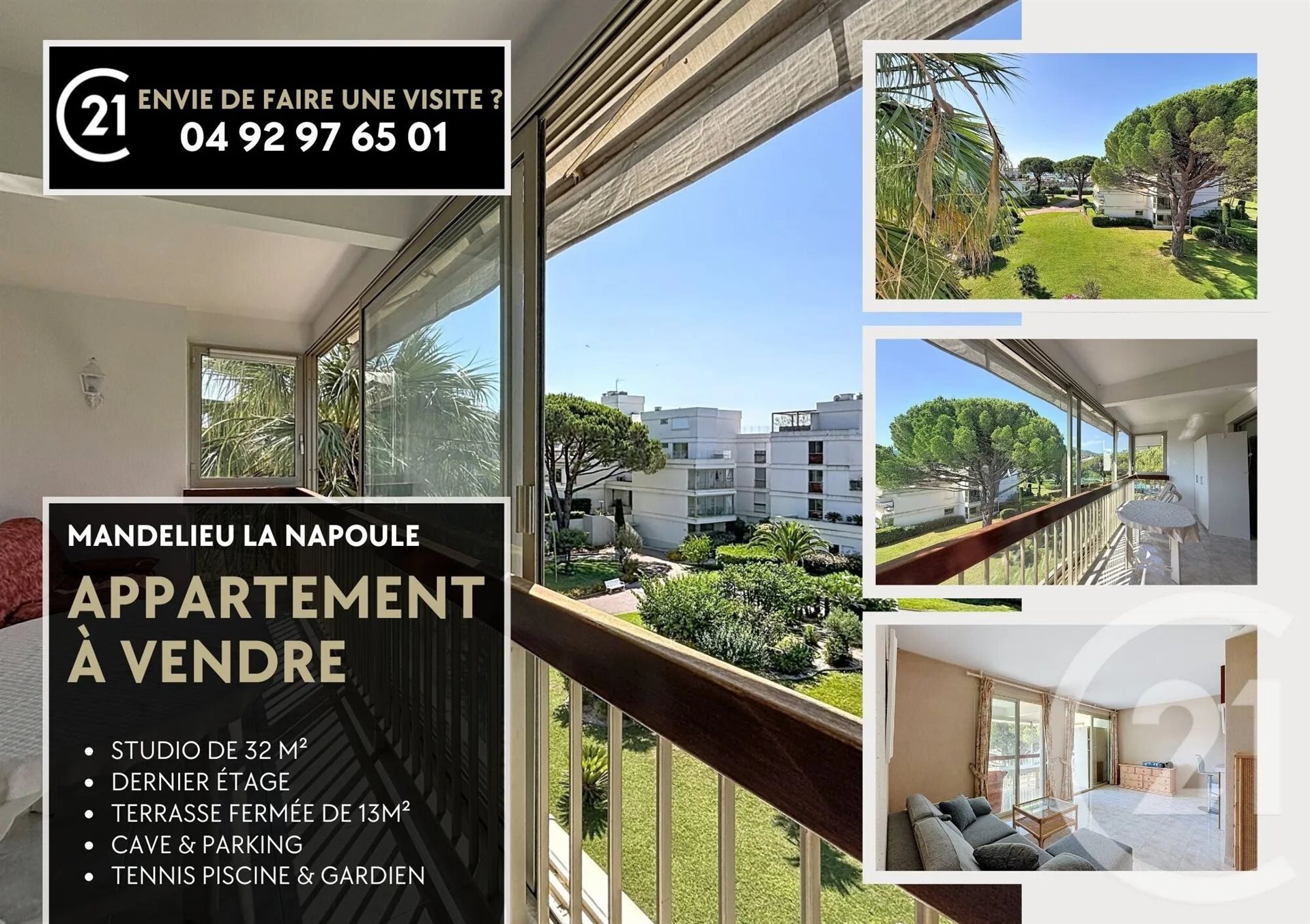 Appartement à vendre, 32m², Mandelieu-la-Napoule