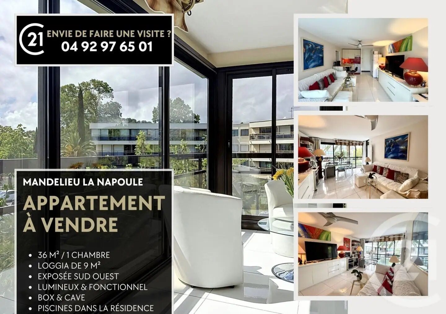 Appartement à vendre, 41m², Mandelieu-la-Napoule