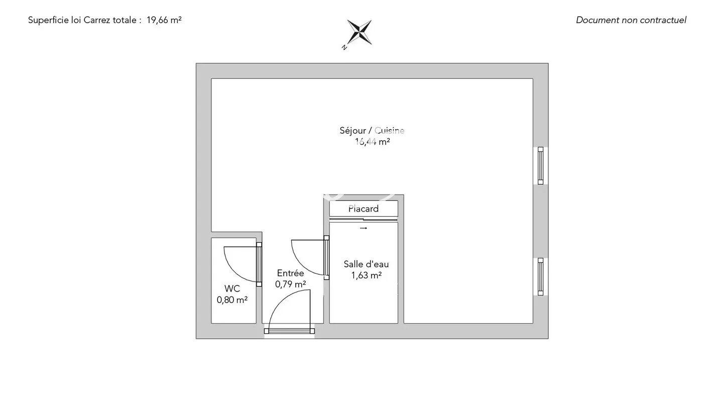 Appartement à vendre, 20m², Paris 18ème