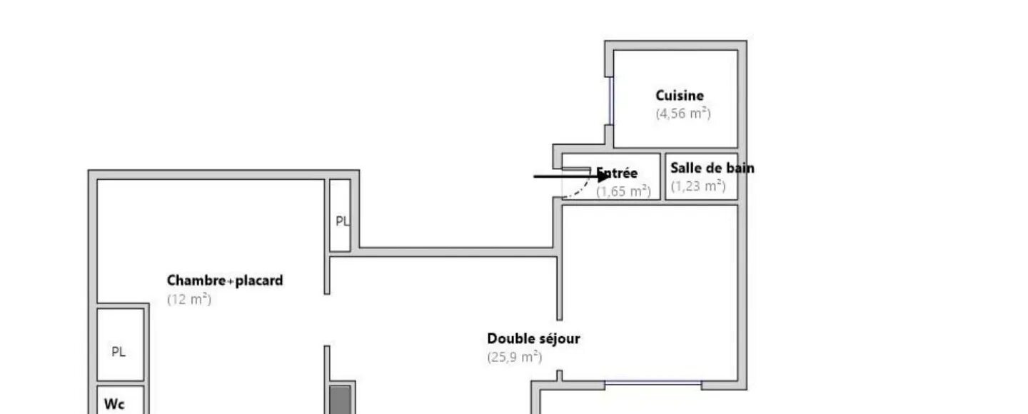 Appartement à vendre, 46m², Paris 14ème