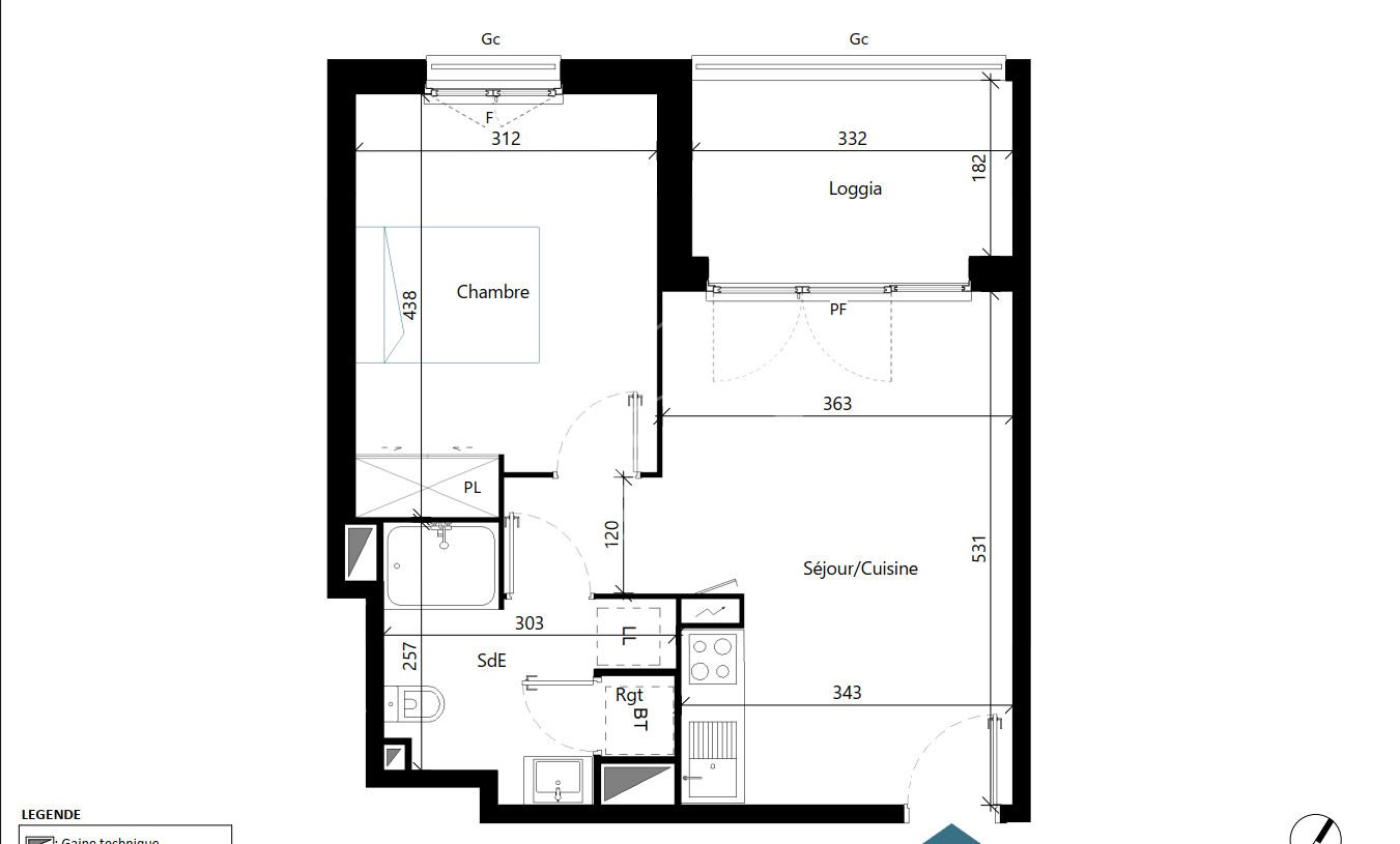 Appartement à vendre, 40m², Albi