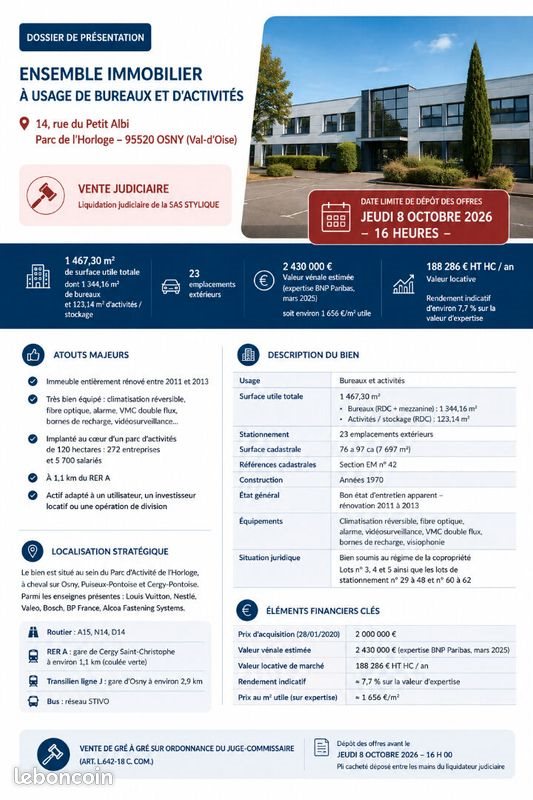 Appartement à vendre, 1467m², Osny