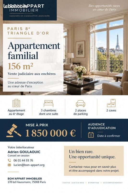 Appartement à vendre, NaNm², Paris 8ème
