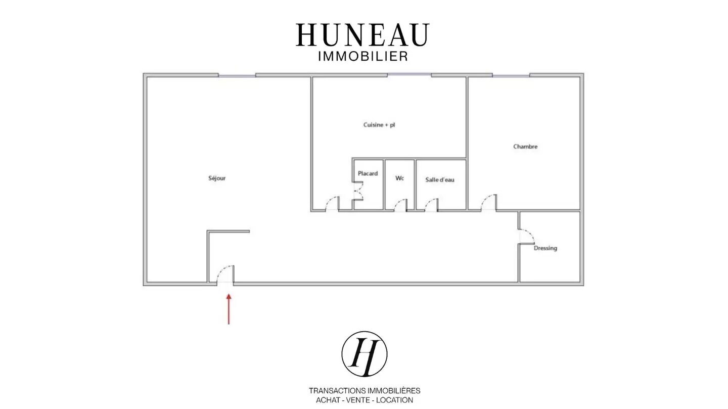Appartement à vendre, 48m², Paris 18ème