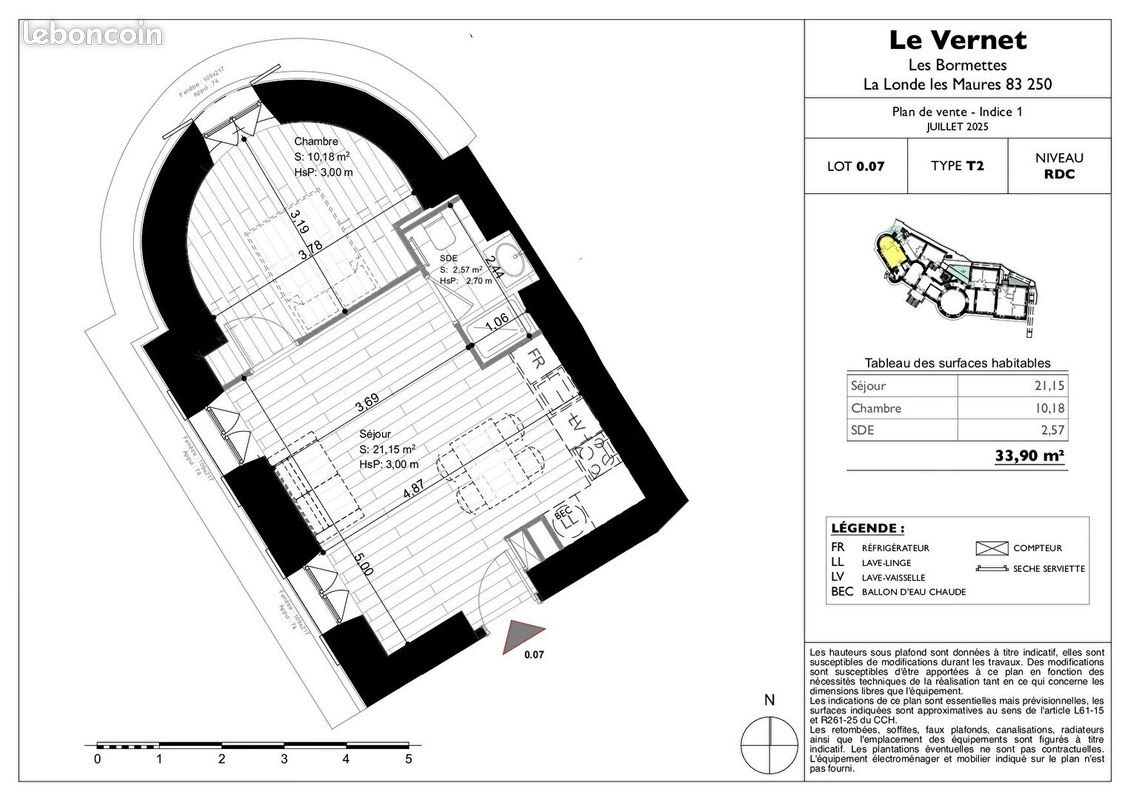 Appartement à vendre, 34m², La Londe-les-Maures