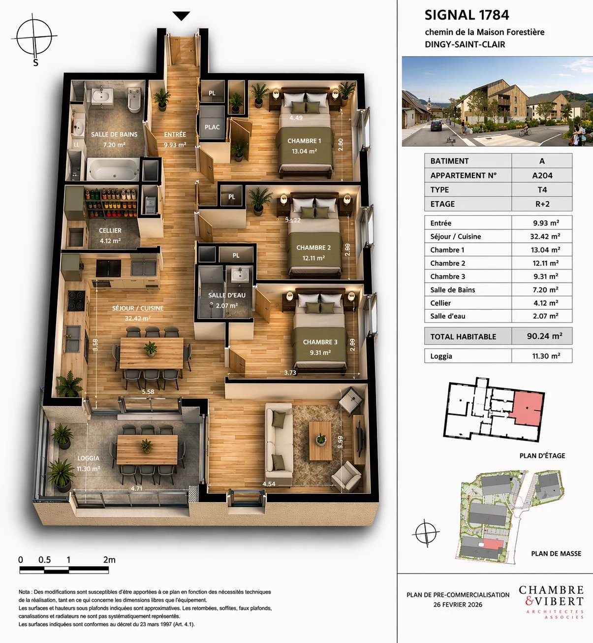 Appartement à vendre, 90m², Dingy-Saint-Clair