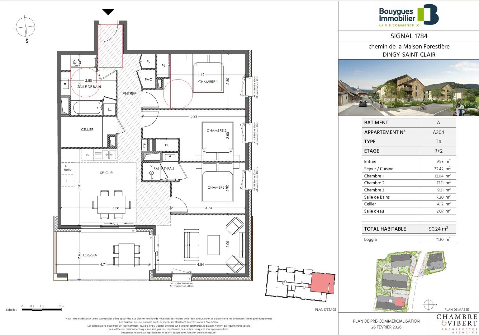 Appartement à vendre, 90m², Dingy-Saint-Clair