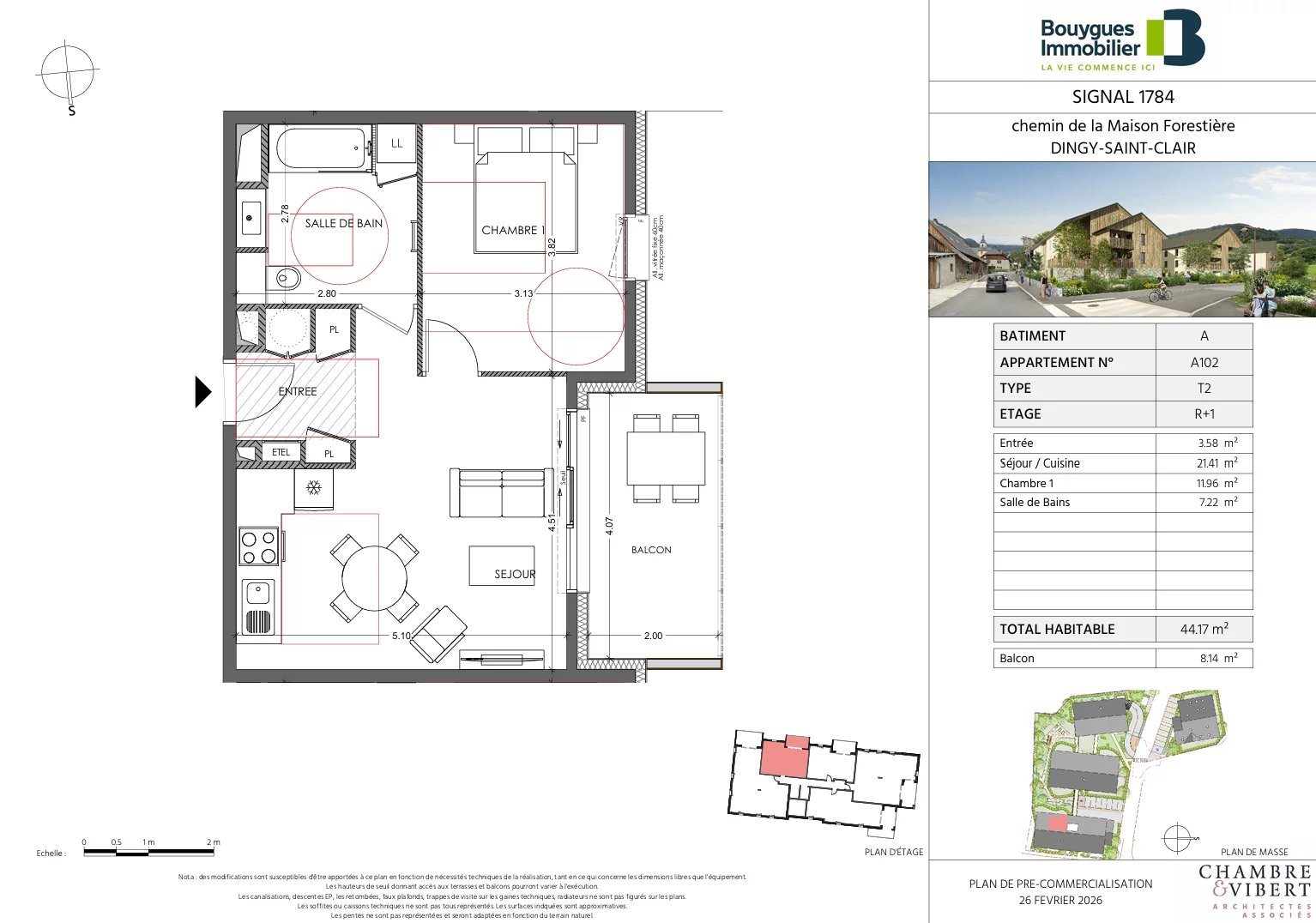 Appartement à vendre, 44m², Dingy-Saint-Clair
