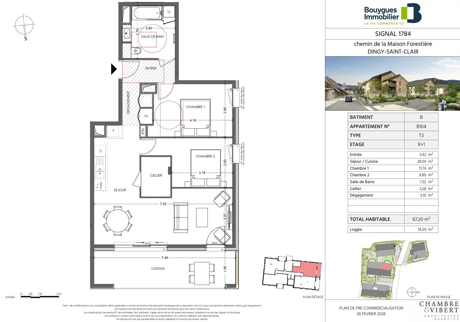 Appartement à vendre, 67m², Dingy-Saint-Clair