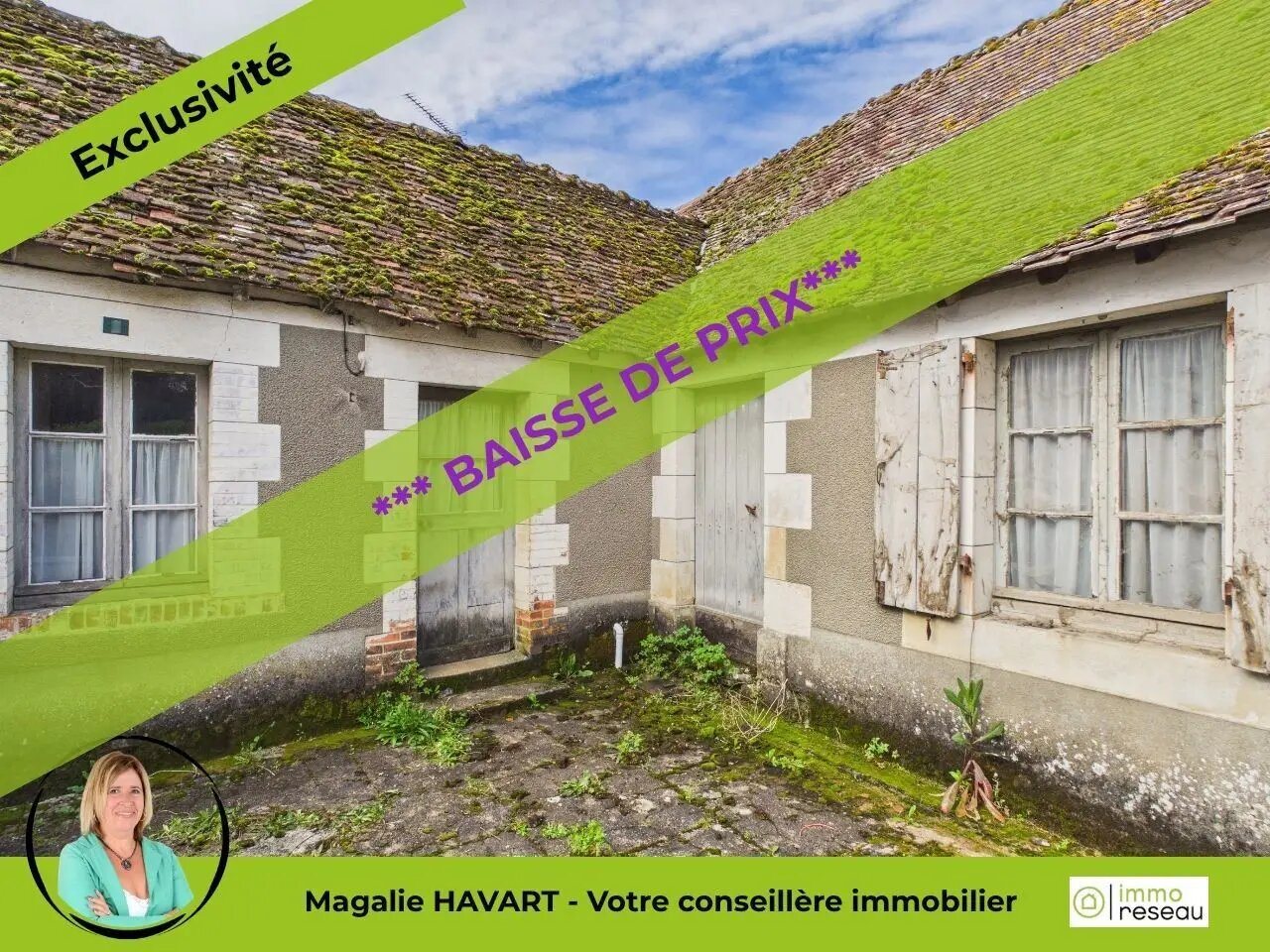 Maison à vendre, 51m², Prissac