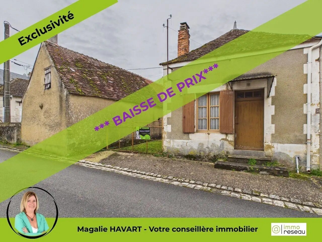 Maison à vendre, 34m², Prissac