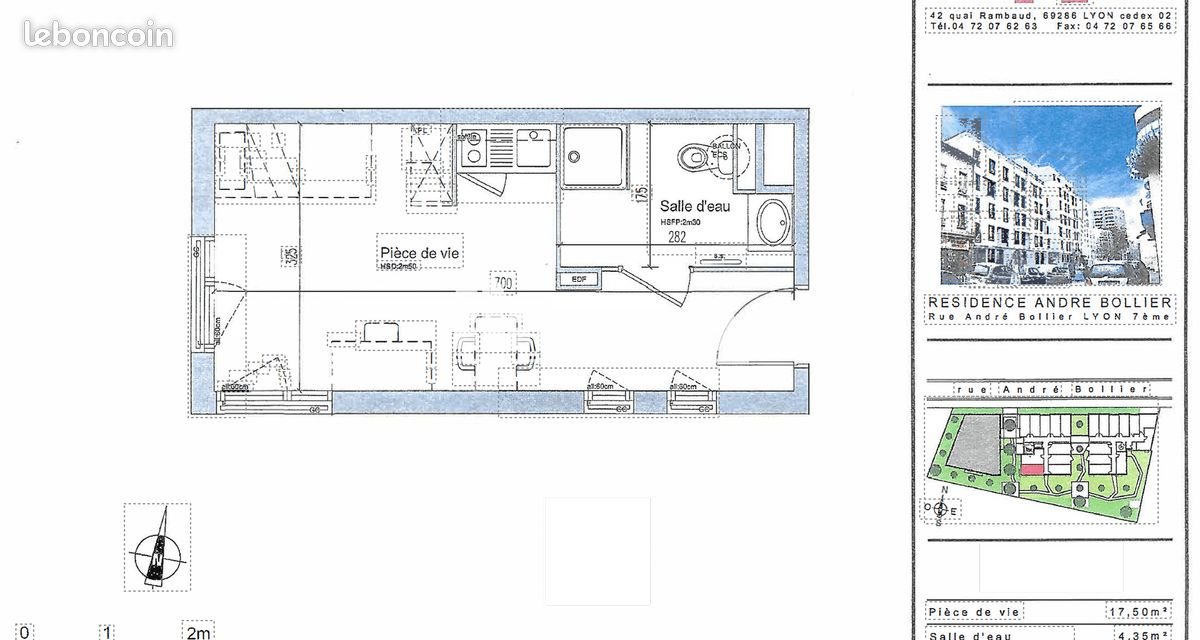 Appartement à vendre, 21m², Lyon 7ème