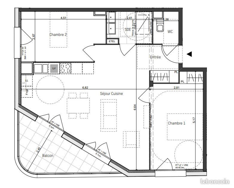 Appartement à vendre, 65m², Artigues-près-Bordeaux
