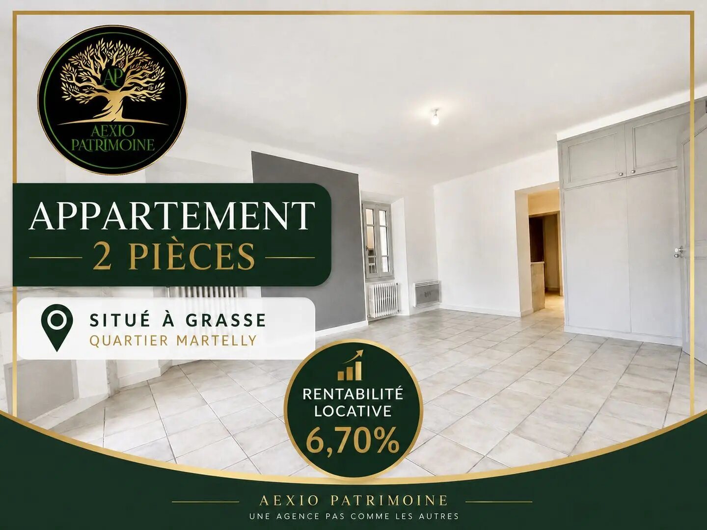 Appartement à vendre, 52m², Grasse