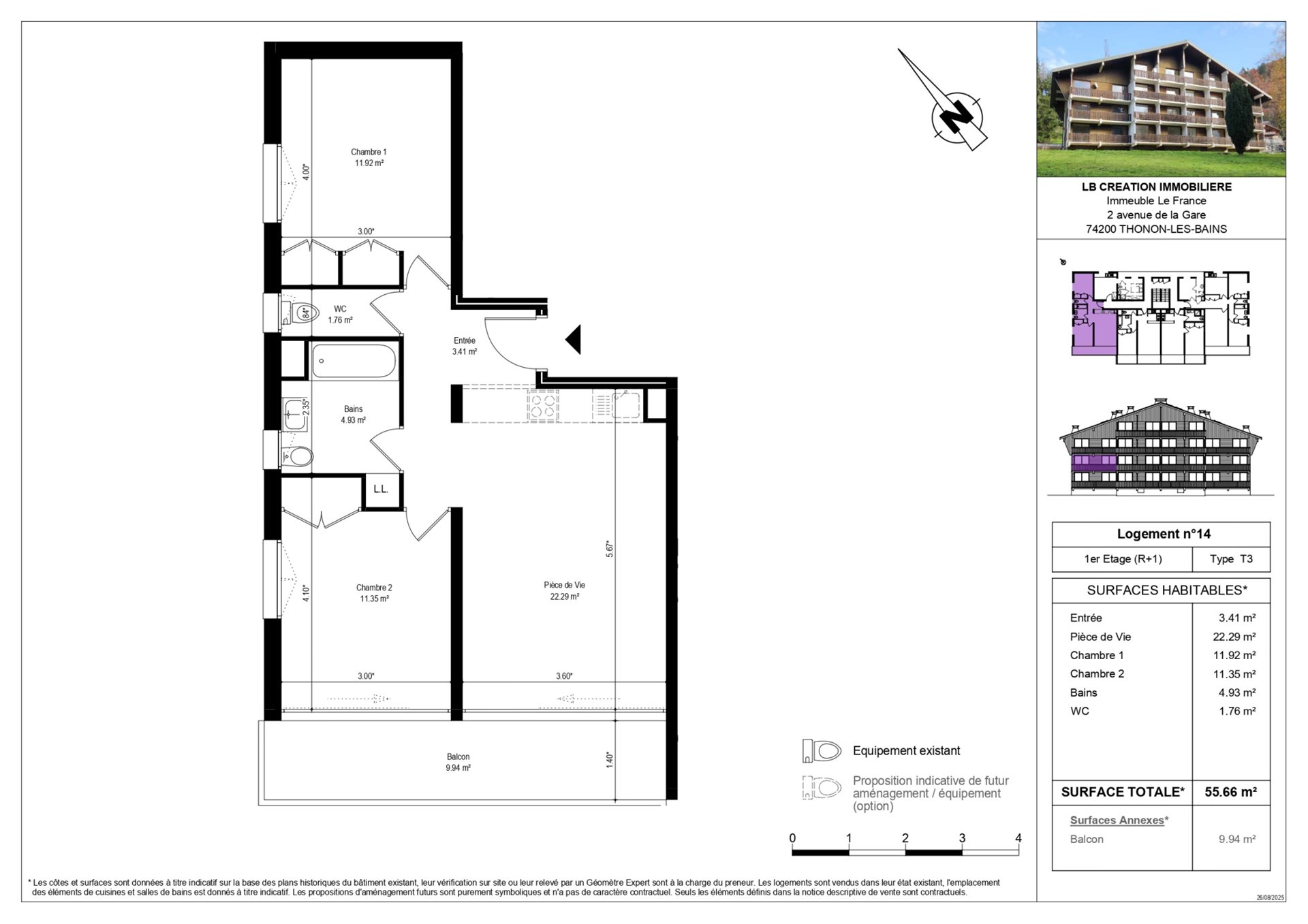 Appartement à vendre, 55m², Saint-Jean-d'Aulps