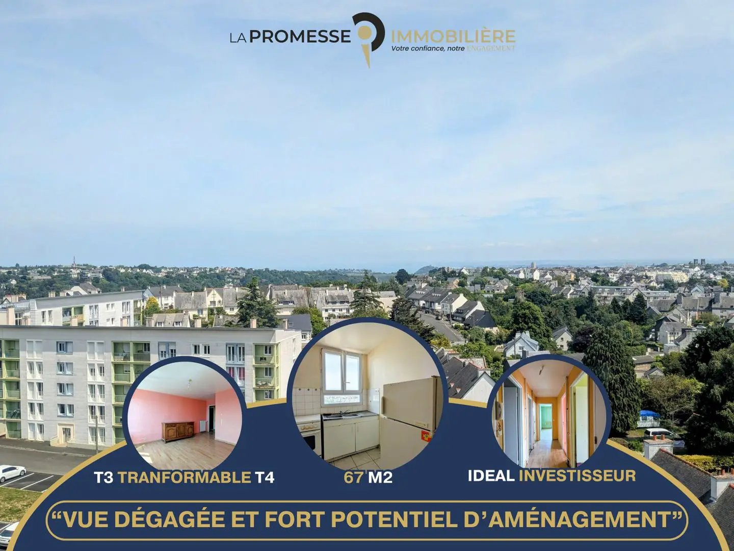 Appartement à vendre, 67m², Saint-Brieuc