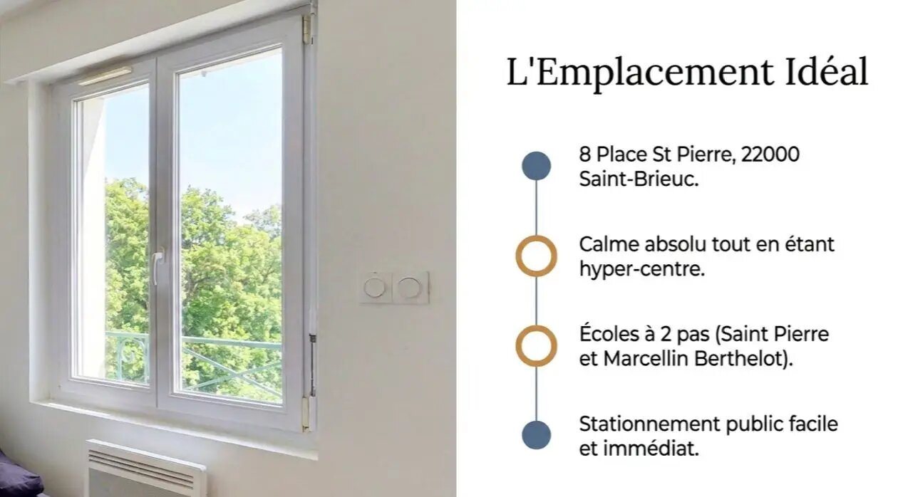 Appartement à louer, 41m², Saint-Brieuc