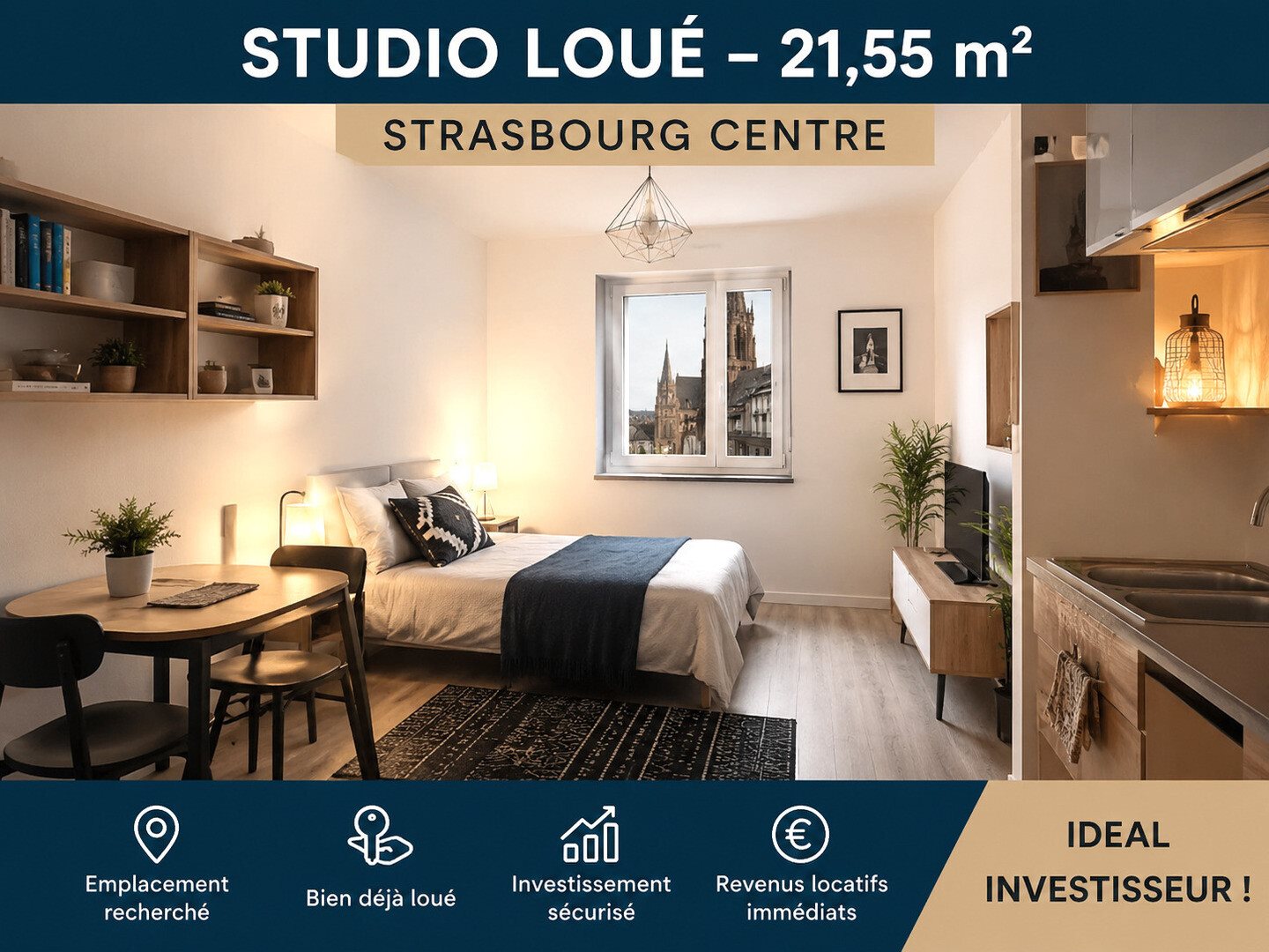 Appartement à vendre, 21m², Strasbourg
