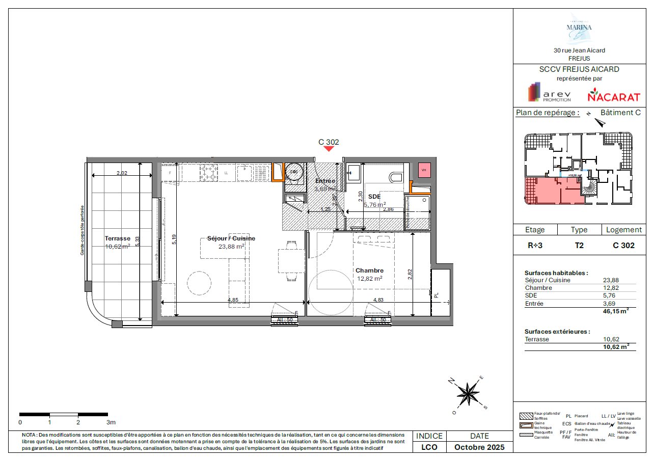 Appartement à vendre, 47m², Fréjus