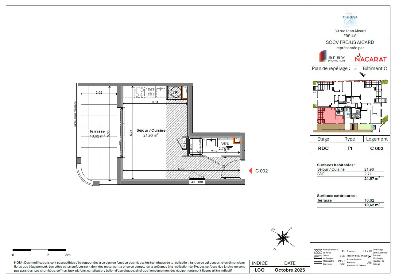 Appartement à vendre, 25m², Fréjus