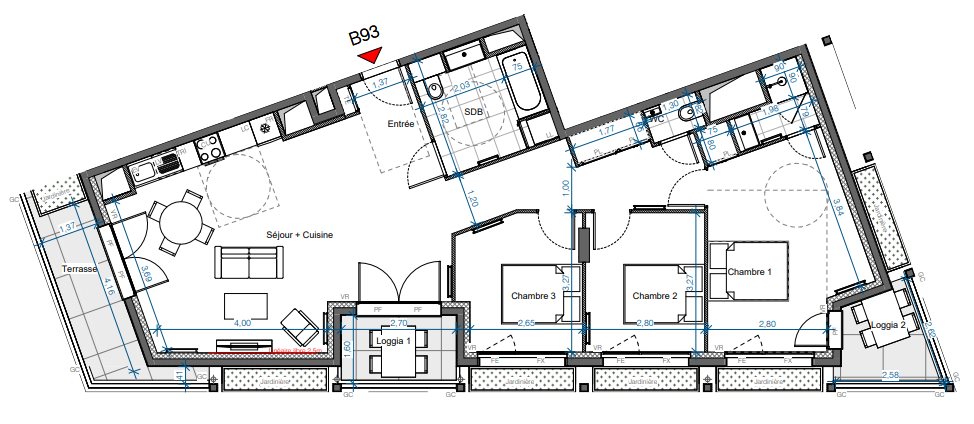 Appartement à vendre, 92m², Asnières-sur-Seine