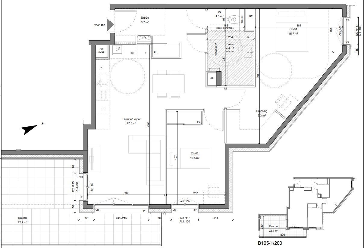 Appartement à vendre, 69m², Eybens