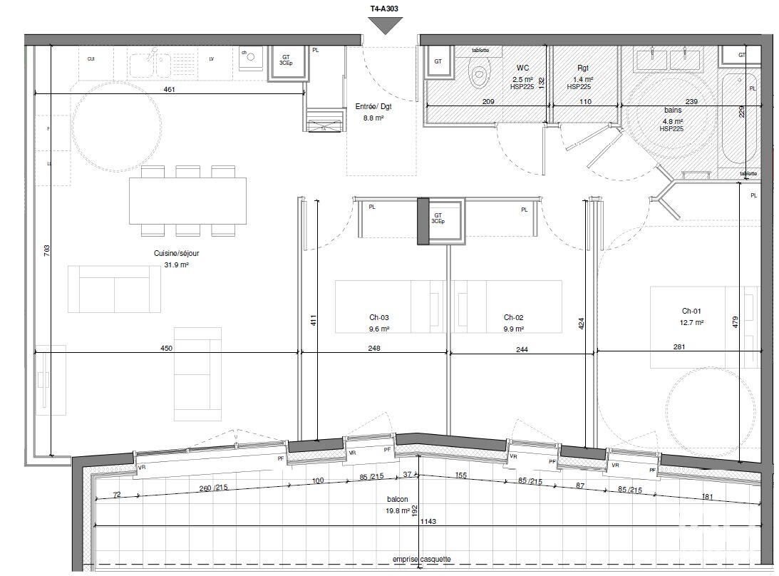 Appartement à vendre, 81m², Eybens