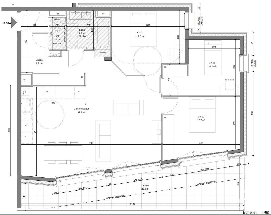 Appartement à vendre, 87m², Eybens