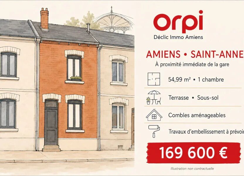 Maison à vendre, 54m², Amiens