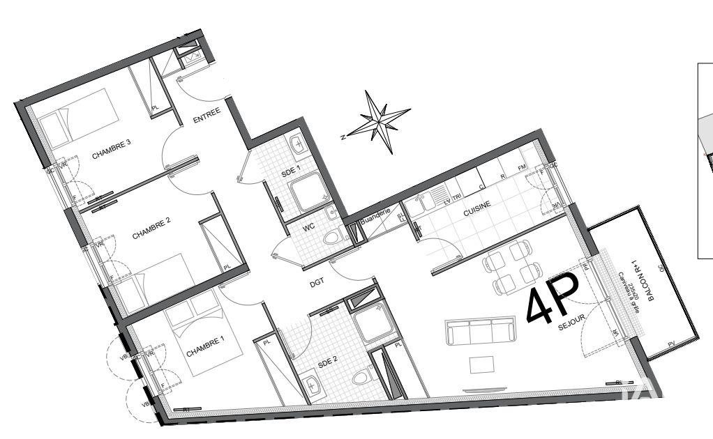 Appartement à vendre, 81m², Trilport
