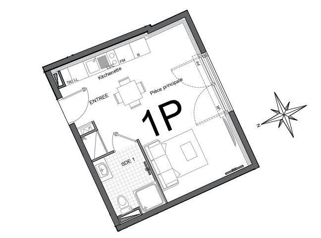 Appartement à vendre, 28m², Trilport