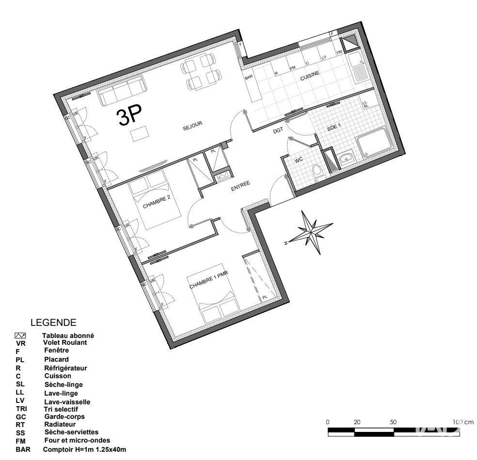 Appartement à vendre, 69m², Trilport