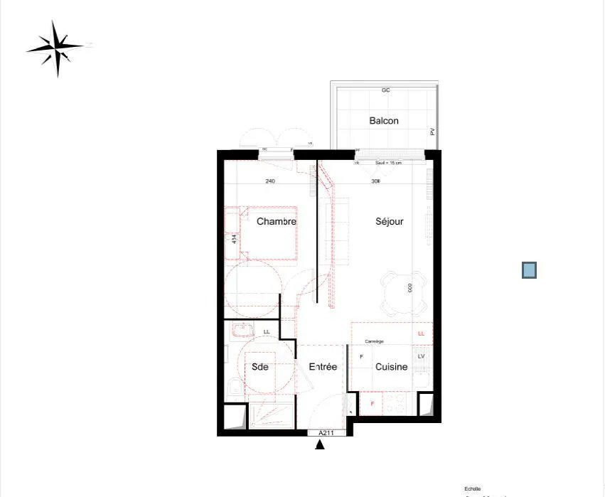 Appartement à louer, 36m², Sannois