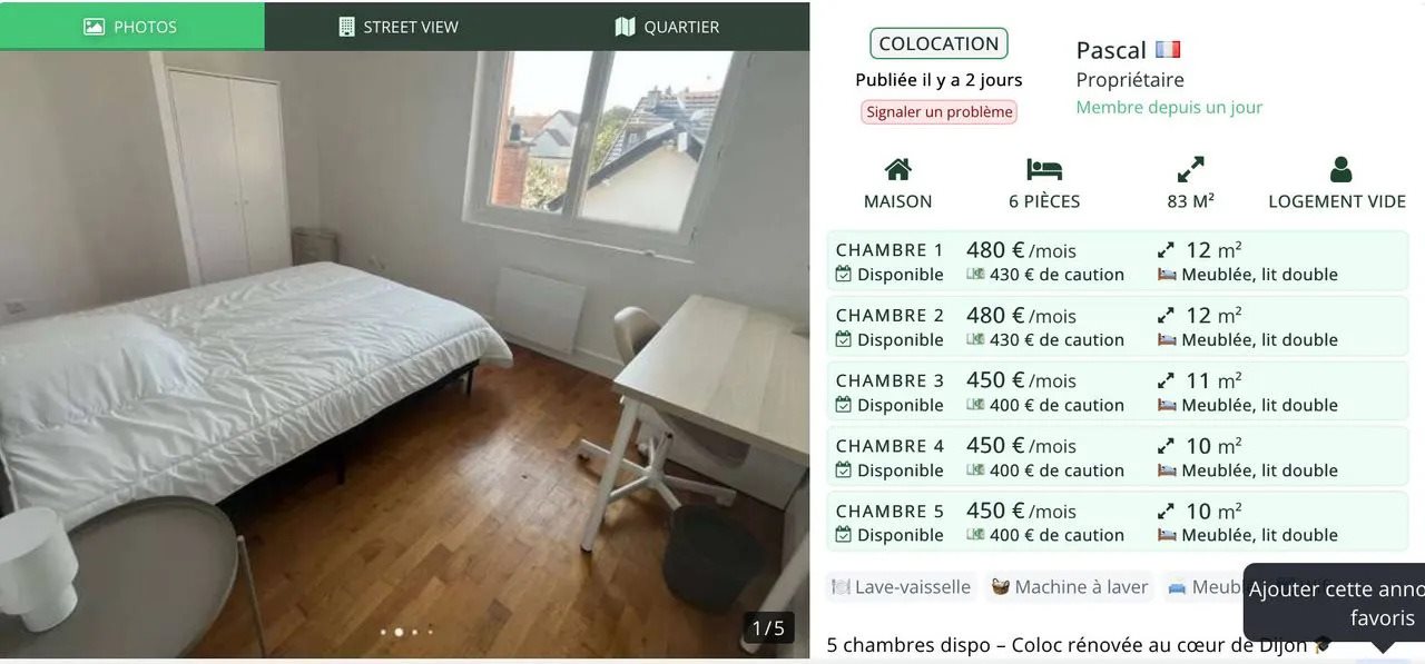 Appartement à louer, 87m², Dijon