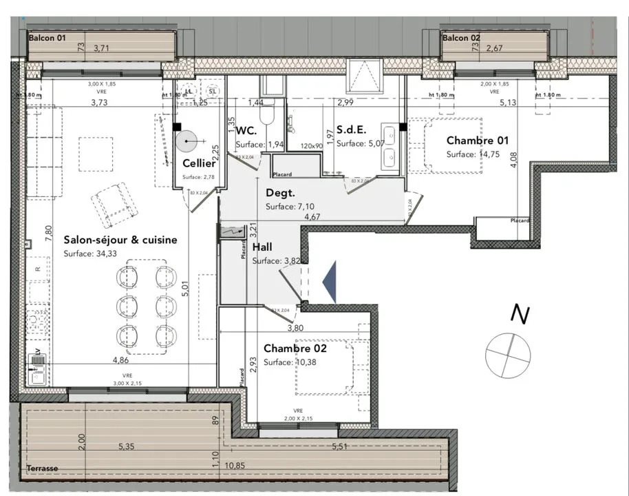 Appartement à louer, 80m², Le Relecq-Kerhuon