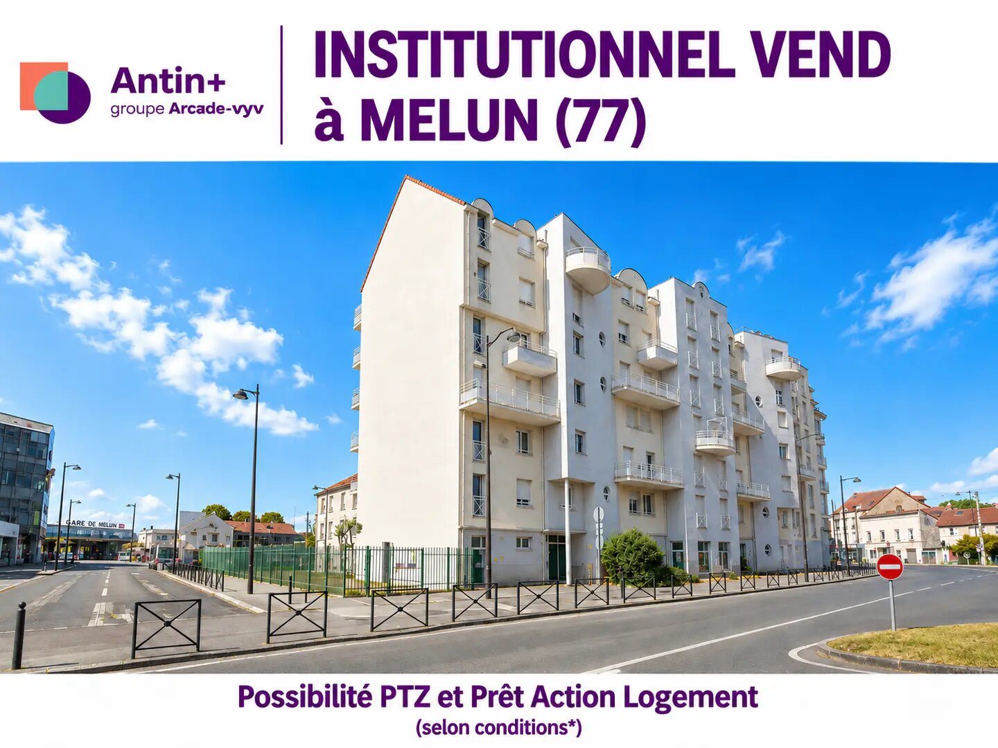 Appartement à vendre, 73m², Melun