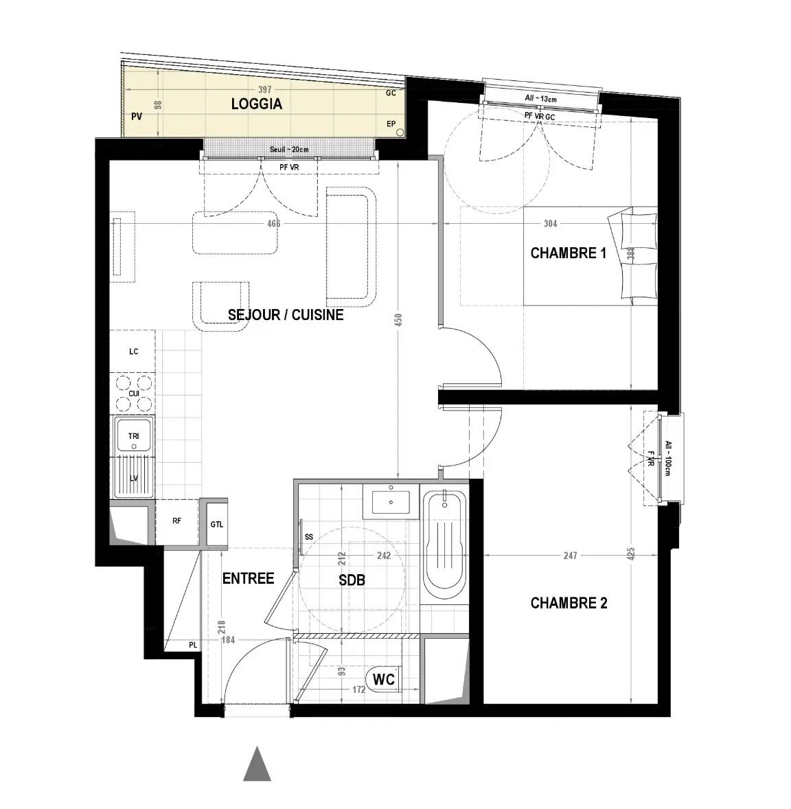 Appartement à vendre, 58m², Montrouge