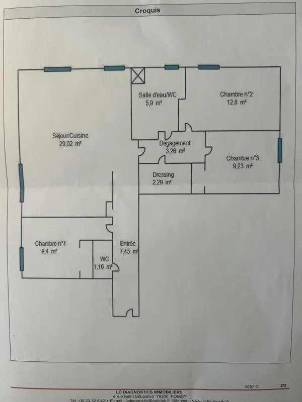 Appartement à vendre, 80m², Bois-d'Arcy