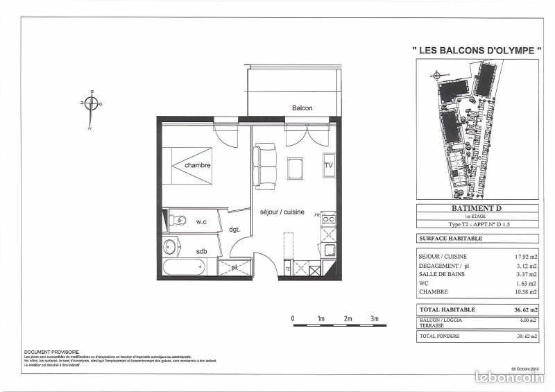 Appartement à louer, 36m², Saint-André-de-Cubzac