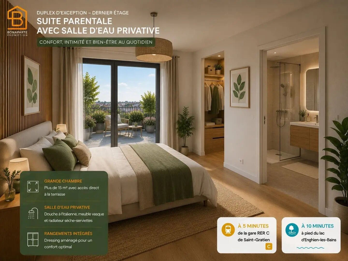 Appartement à vendre, 89m², Saint-Gratien
