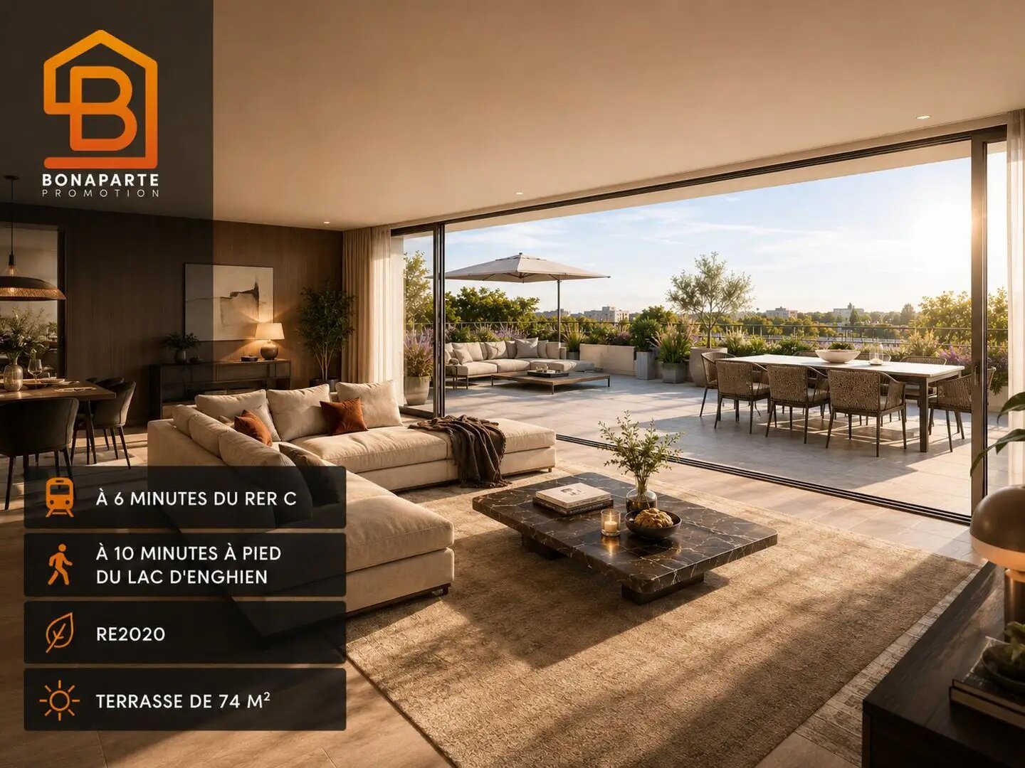 Appartement à vendre, 74m², Saint-Gratien