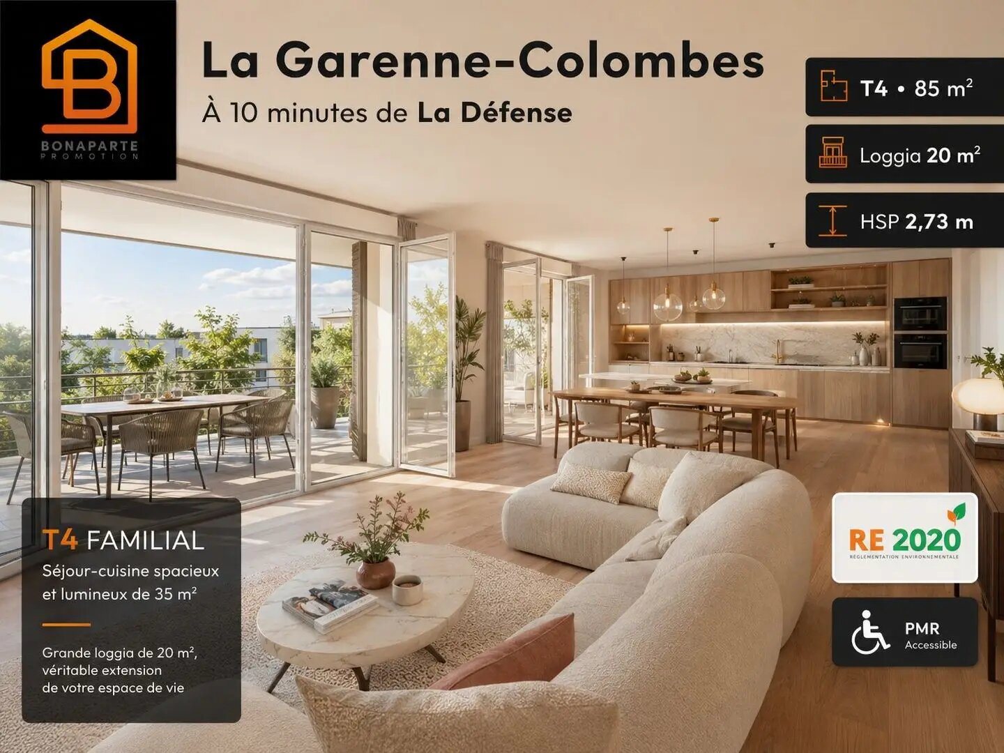 Appartement à vendre, 85m², La Garenne-Colombes