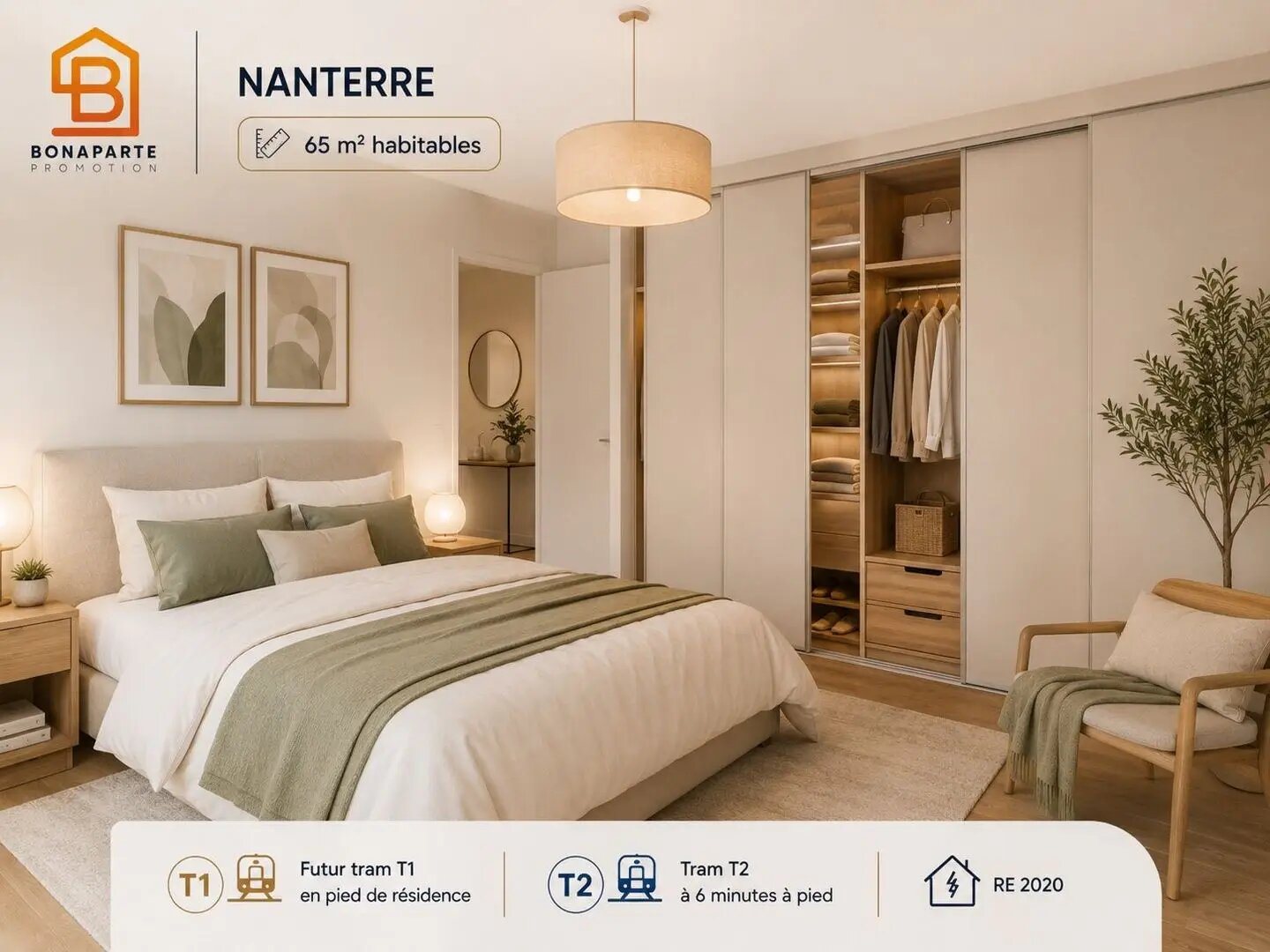 Appartement à vendre, 65m², Nanterre