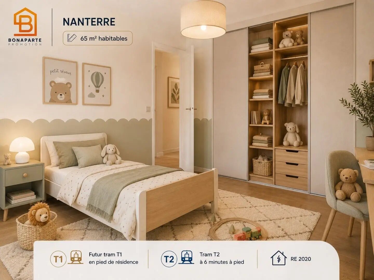 Appartement à vendre, 65m², Nanterre